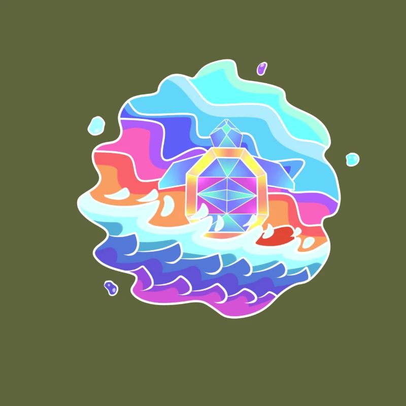 Psychedelic turtle