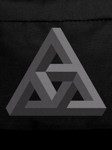 Fascinating Penrose Pyramid in Gray