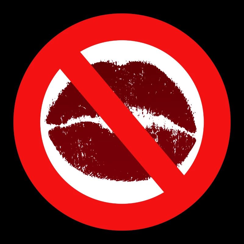 Baisers interdit baiser bouche lèvres baiser interdiction distance