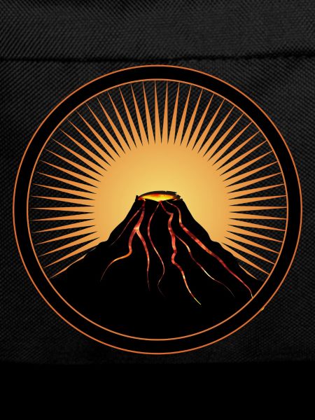 Vulkan Patch mit flüßiger Lava