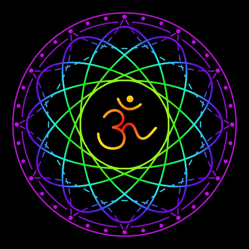 Sacred geometry with Om symbol