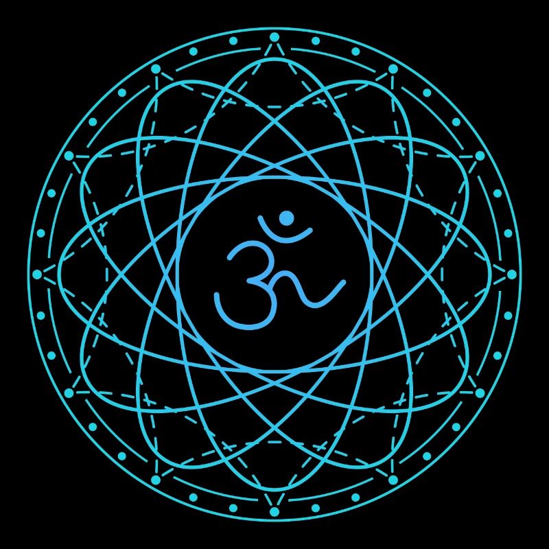 Sacred geometry with Om symbol