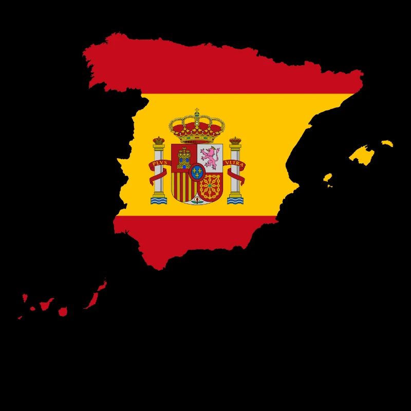 Spain Flag Map Gift Idea