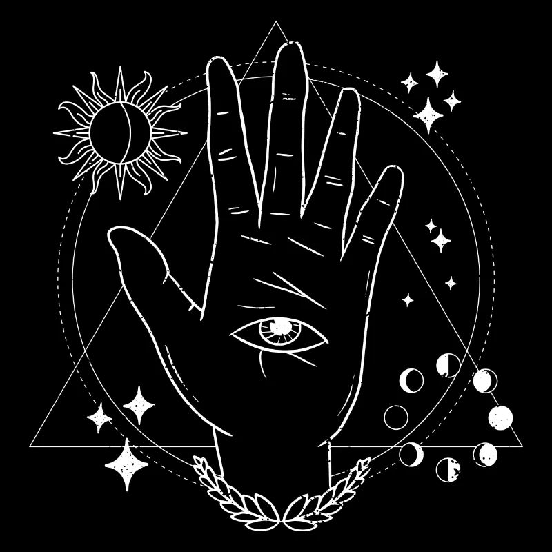 mystisches design, drittes auge
