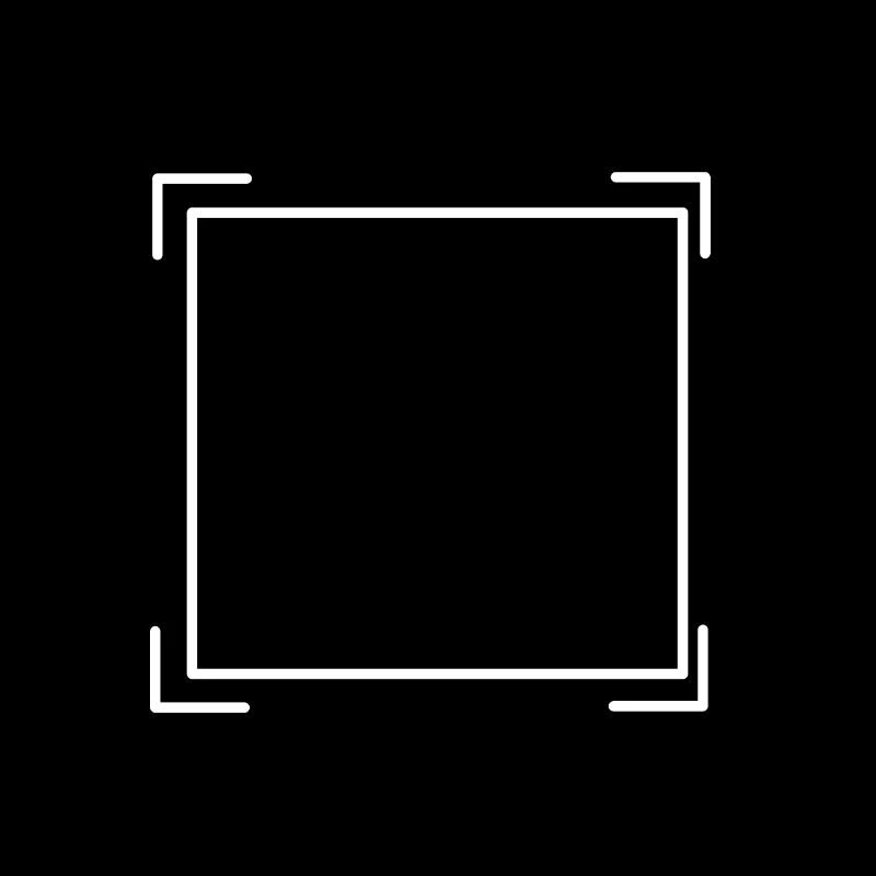 Black frame with corners decoration gift