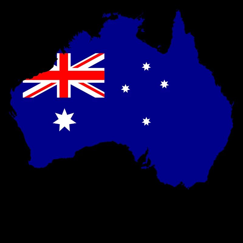 Australia flag gift idea map