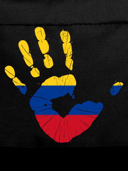 Colombia Flag Handprint Colombian Flag