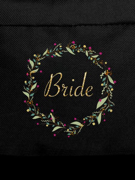 Gold glitter bridal wreath