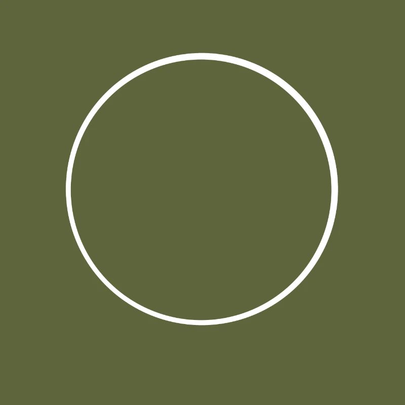 White circle frame