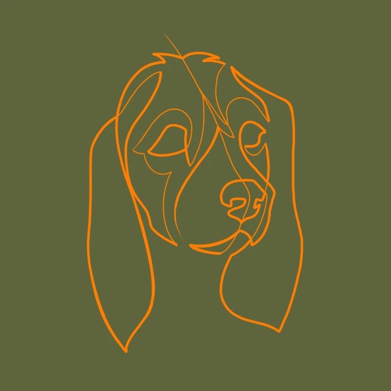 Cocker Englisch - Hund linework