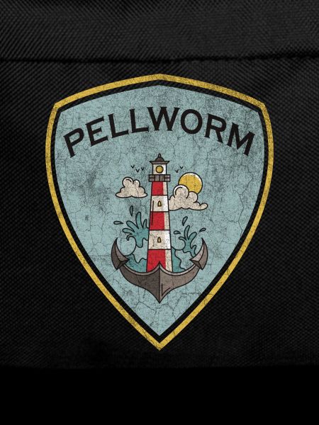 Pellworm Wappen Leuchtturm Design