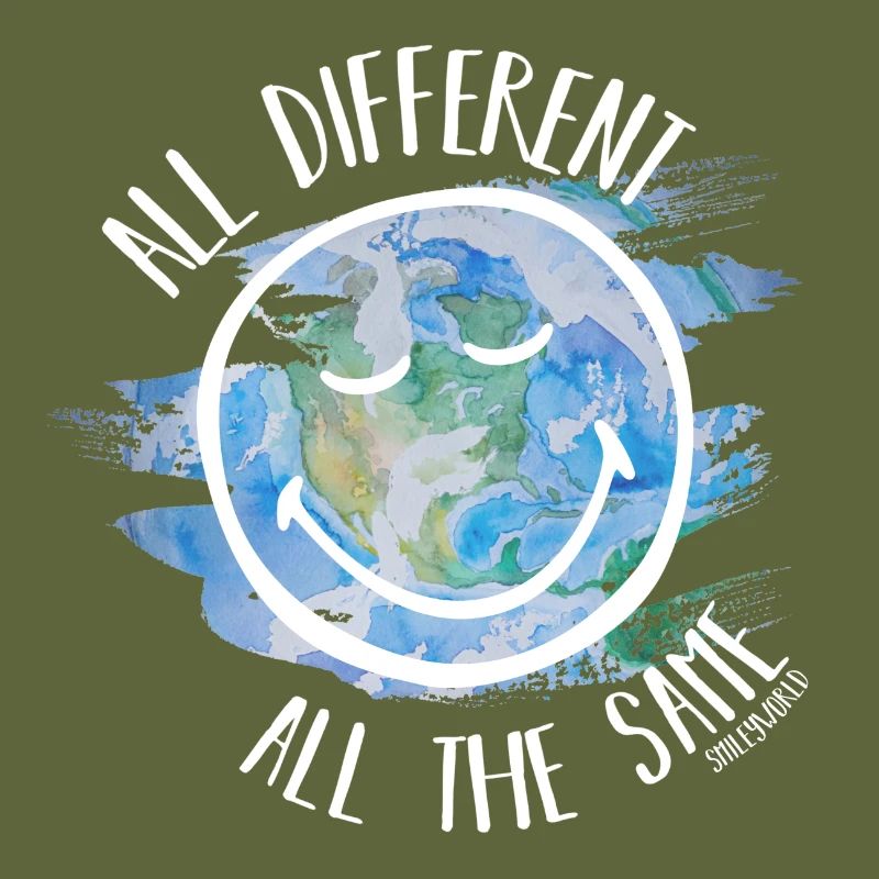 All Different All the Same Smileyworld white