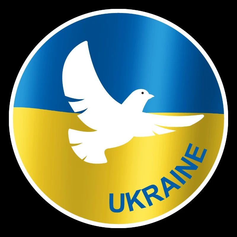 Drapeau de la colombe de la paix de l’Ukraine