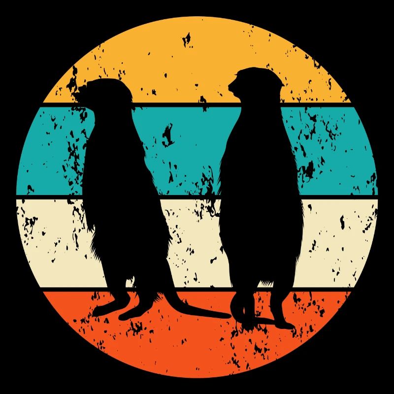 Vintage Retro Erdmännchen