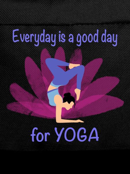 Everyday yoga with flower accent