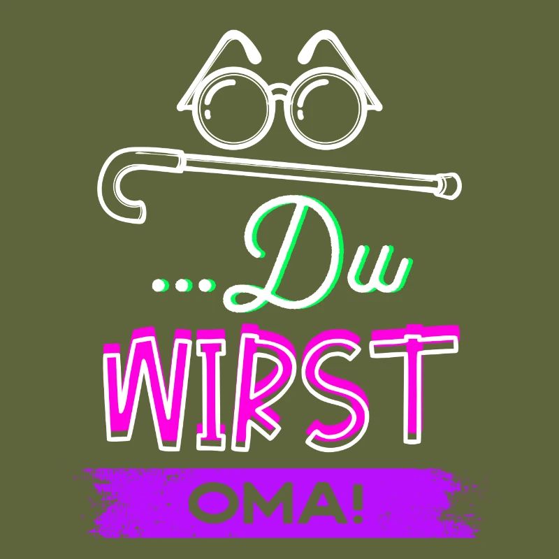 Sehschwäche Brille Statement Großmutter Oma