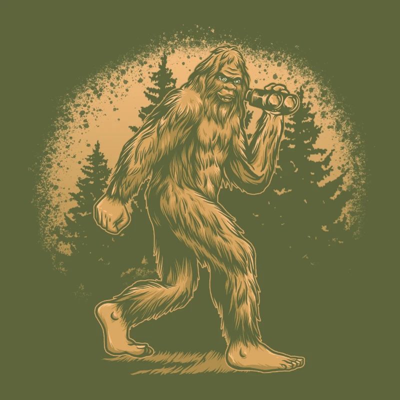 Yeti-Wald-Silhouette orange