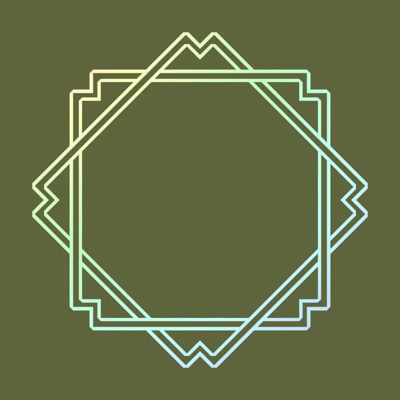 Colorful Square Frame Decoration