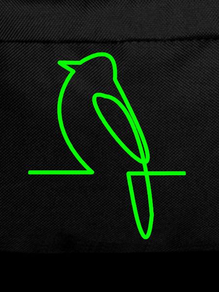 Glowing Bird Line Art