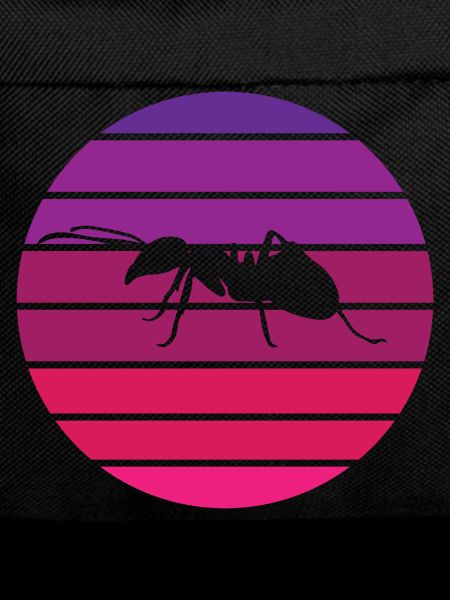 Ant - silhouette, circle, evening sun
