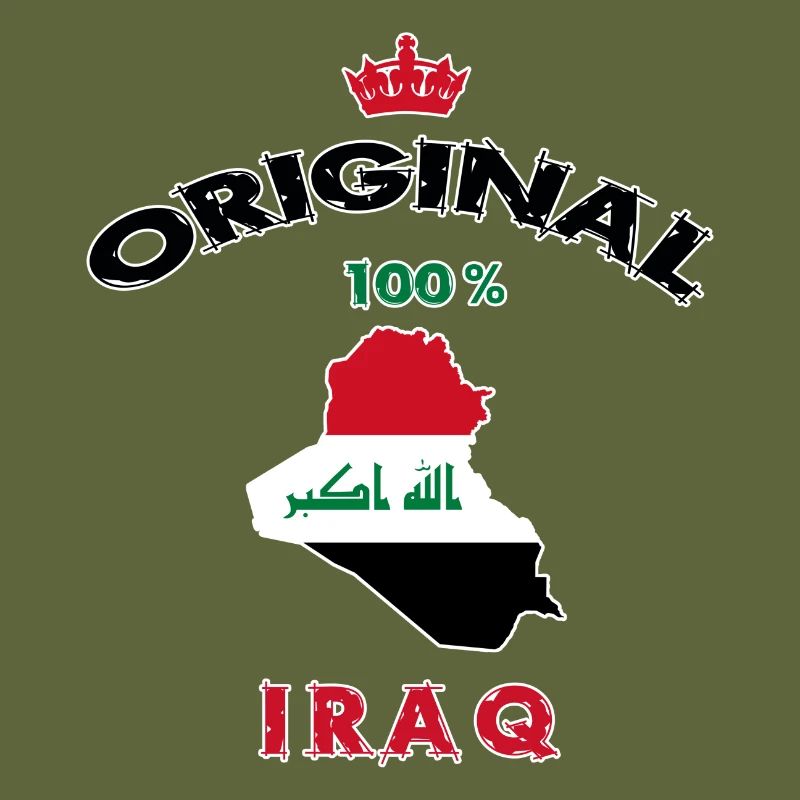 Design original 100 % drapeaux de l'Irak
