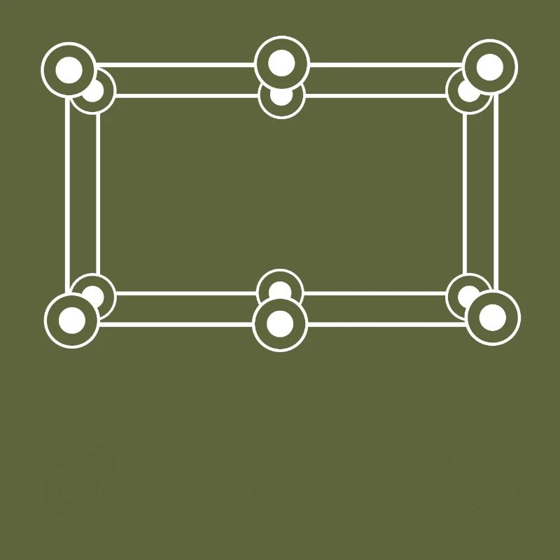 Futuristic frame with circles points