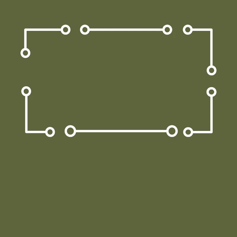 Simple frame in white rectangle