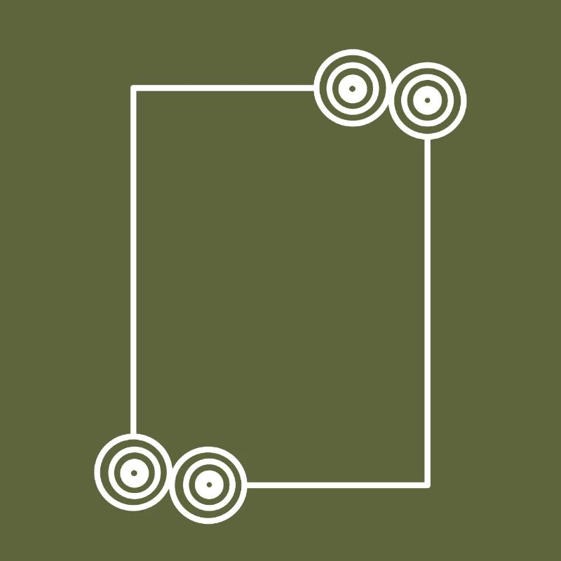 Elongated white frame basic text