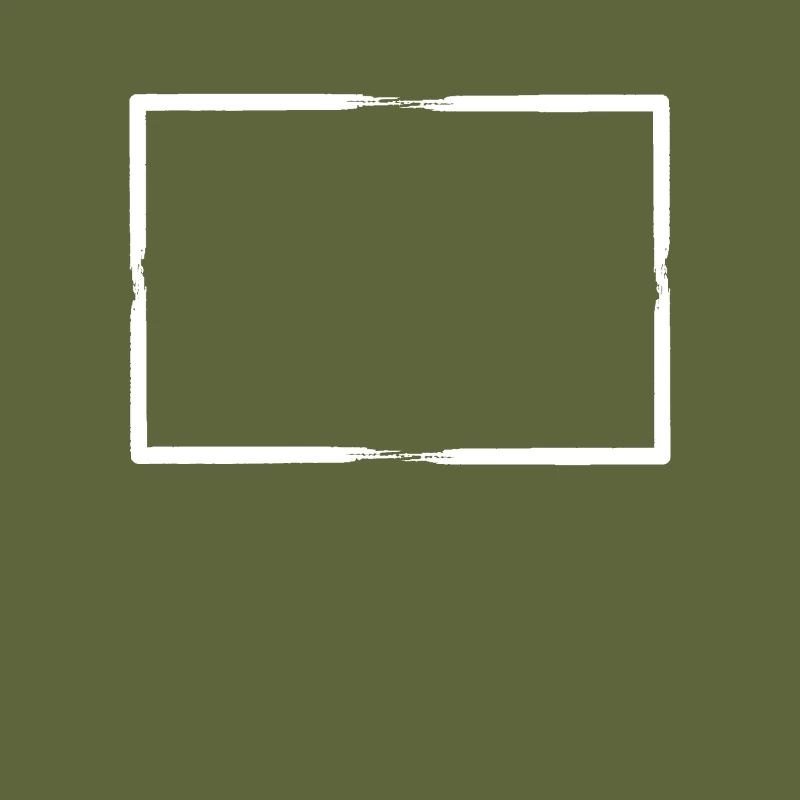 White brush strokes Rectangular frame