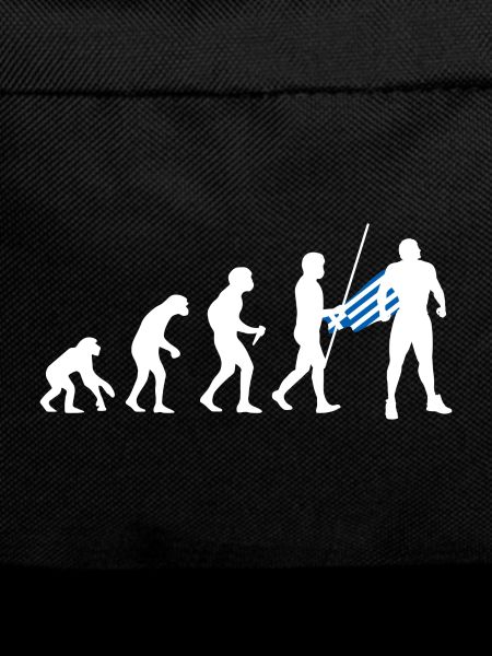 Greek Evolution Superhero Greek Flag