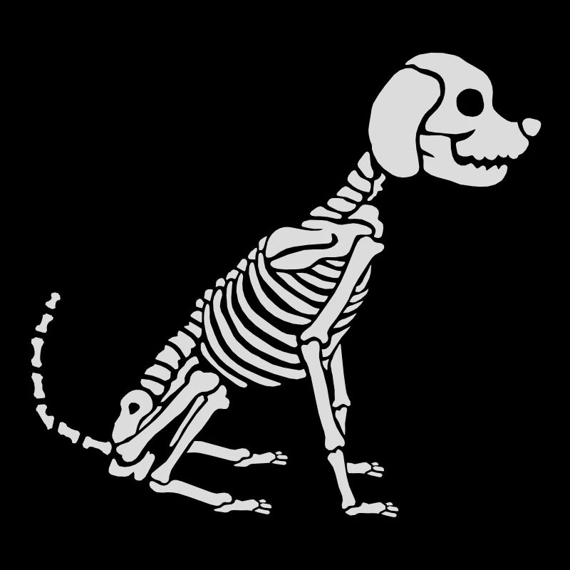 Halloween Skeleton Dog Design