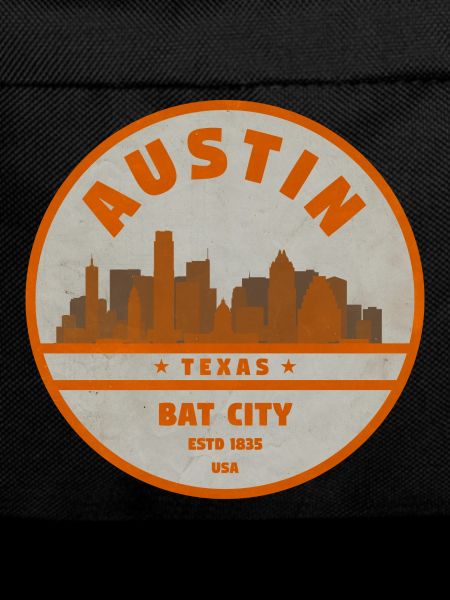 Austin Bat City Skyline Retro