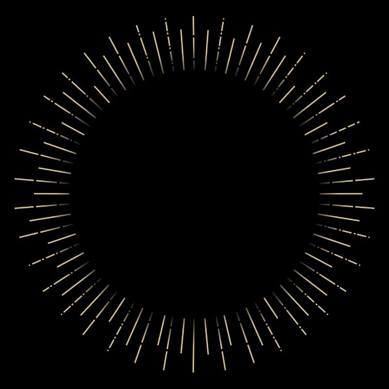 Golden Sun Ring Ray Frame