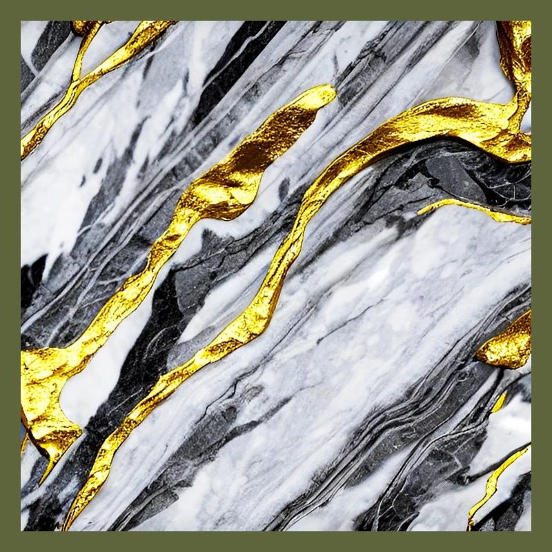 Marble gold structure