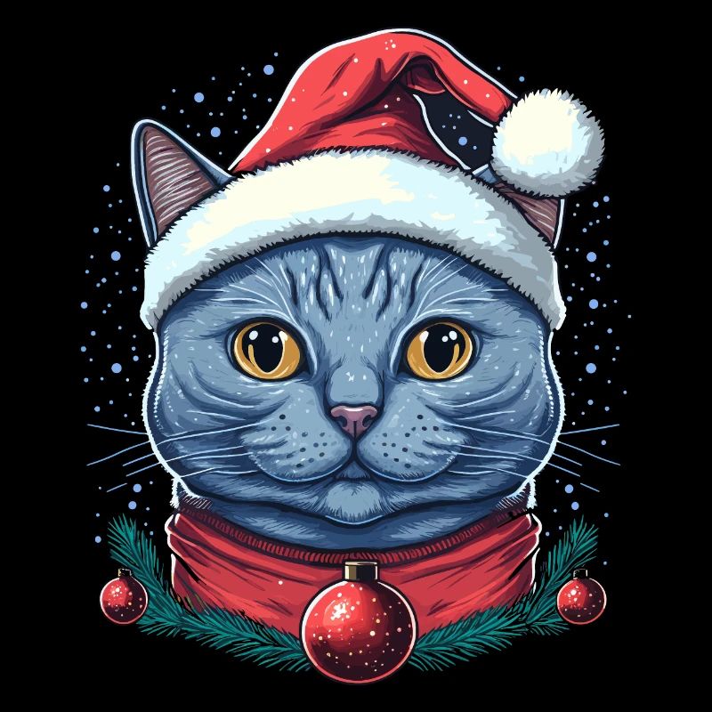 Perfektes Weihnachtskatzendesign, das beste Weihnachtsgeschenk