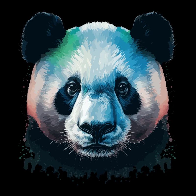 Panda coloré