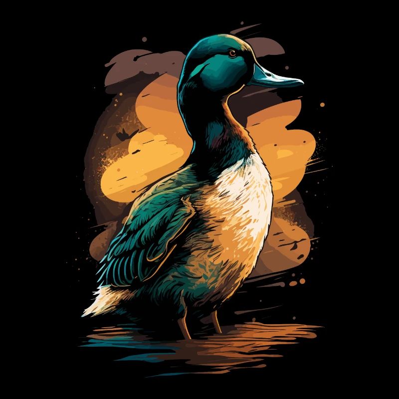 Duck standing in Water