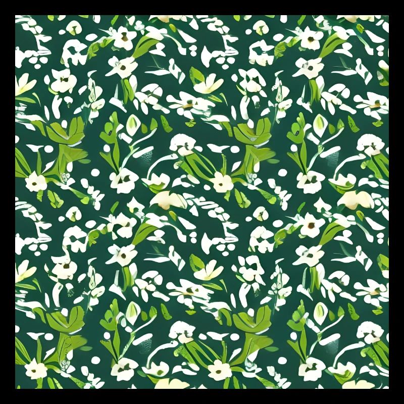 Motif de fleurs blanches