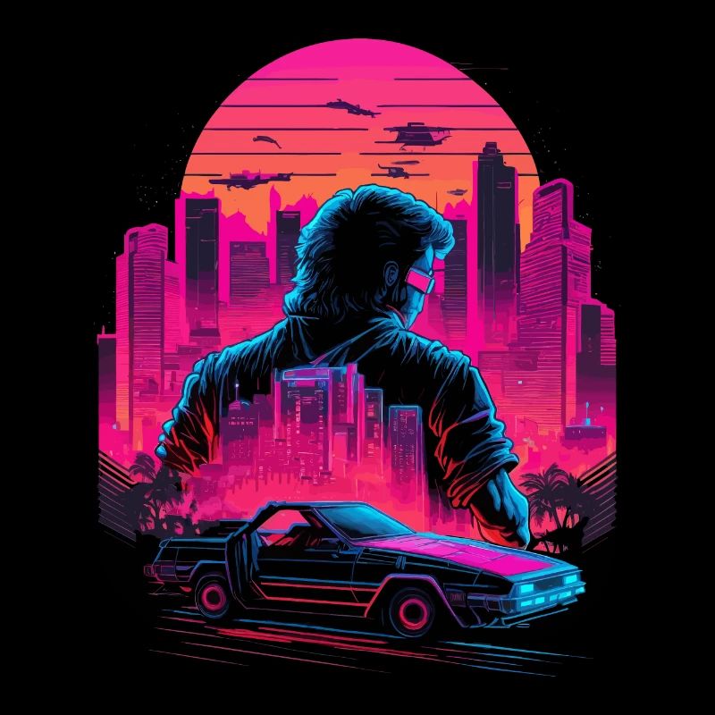 Vaperwave Stadt