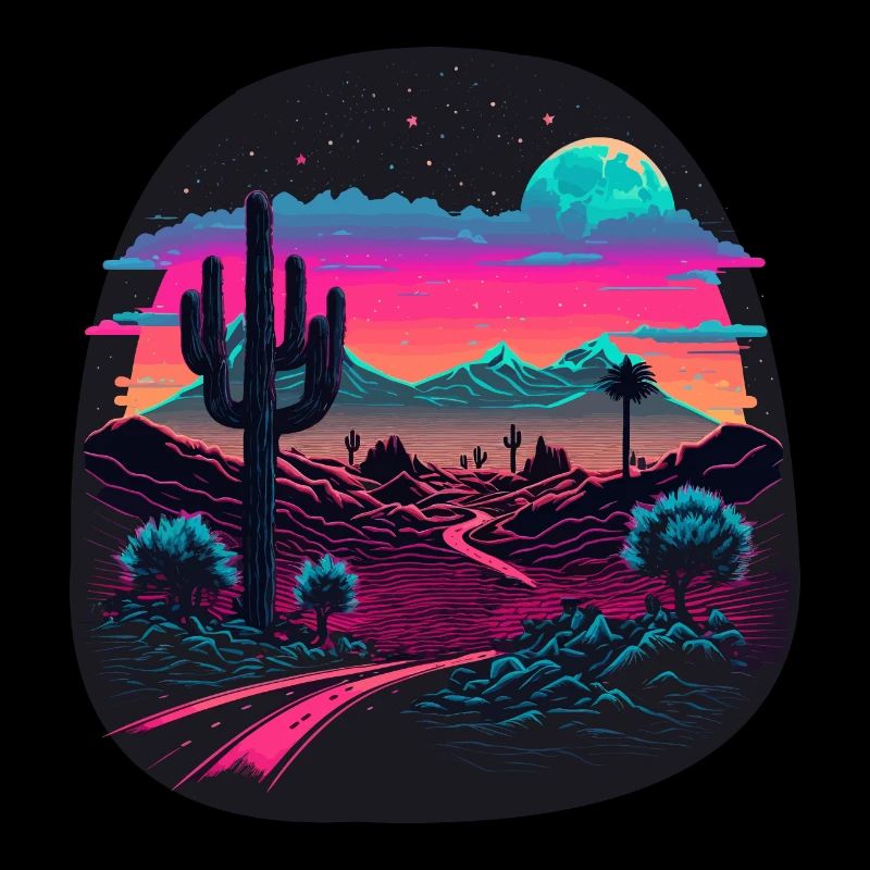 Paysage rétro