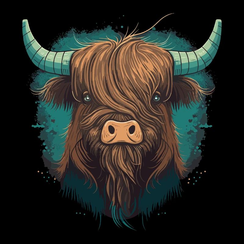 Cute Yak Head