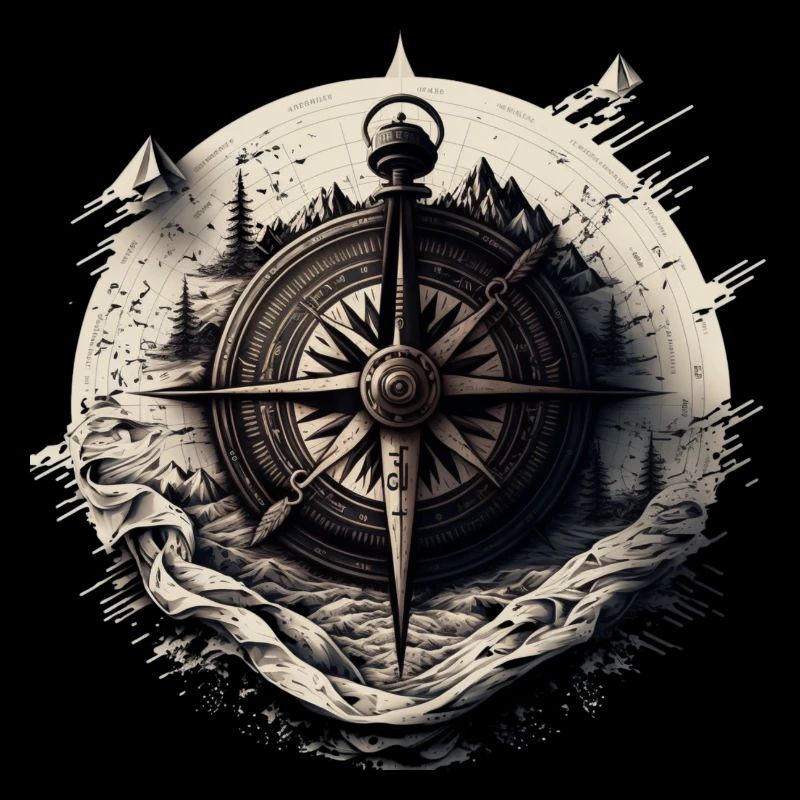 Stay on course: nautical compass for seafaring