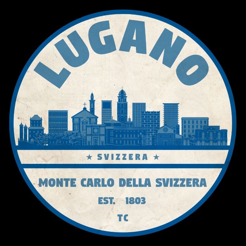 Lugano Skyline Badge