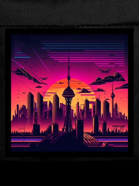 Skyline von Berlin im Abendlicht