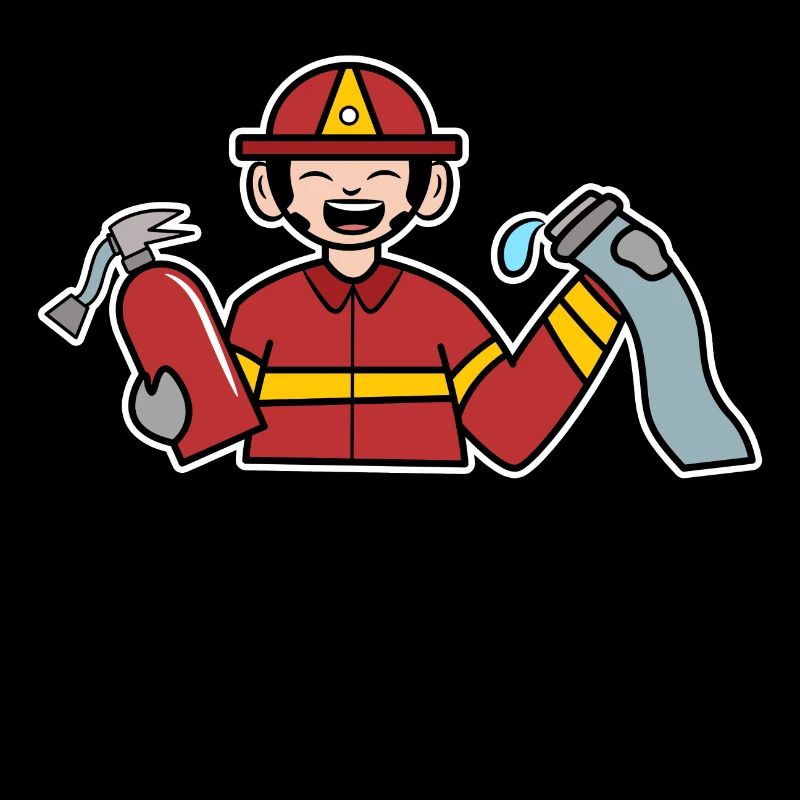 Fire Brigade Hose Rescuer Fire Extinguisher