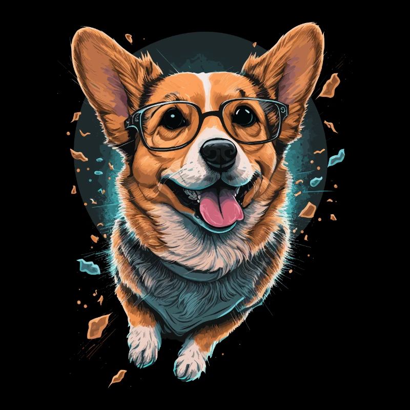 Lustiger Corgi
