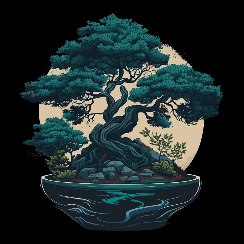 Blue Bonsai Tree