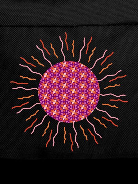 Sun mandala pink