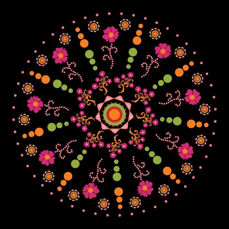 Mandala Frühling bunt