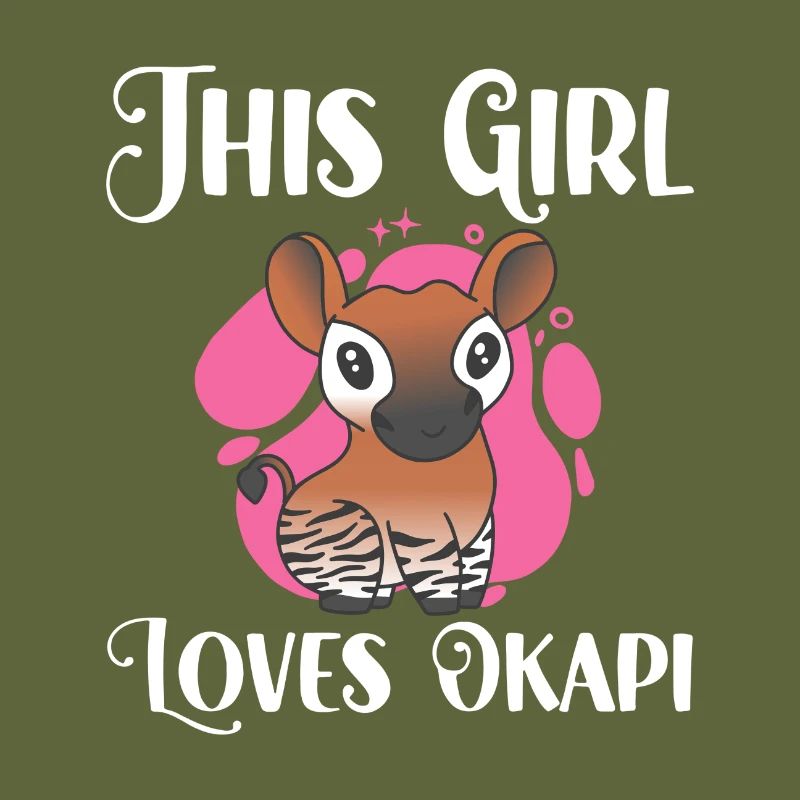 Cette fille adore l'okapi